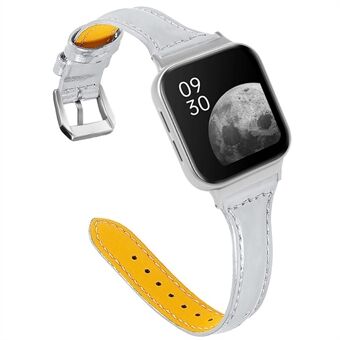 Översta lager kohud äkta läder Smart Watch Arm Replacement Watch Band för Oppo Watch 46mm