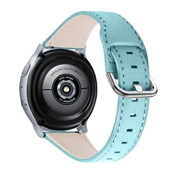 Avancerat äkta läder 22 mm klockarmband med spänne för Samsung Galaxy Watch3 45 mm / Samsung Galaxy Watch 46 mm