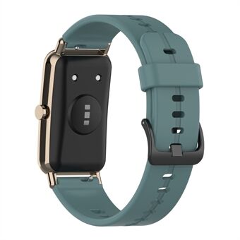 Vattentät, mjuk enfärgad silikonarmband Armband med spänne för Huawei Watch Fit Mini
