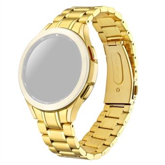 För Samsung Galaxy Watch4 40 mm / 44 mm / Watch4 Classic 42 mm / 46 mm 5-pärlor rostfritt Steel Smart Watch Band Ersättningsrem