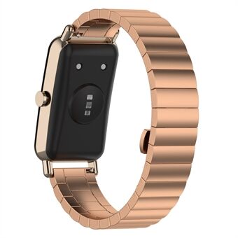 För Huawei Watch Fit Mini 16 mm klockband i rostfritt Steel Justerbar Smart Watch Arm Replacement