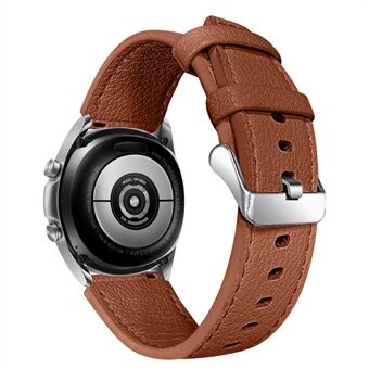 För Huawei Watch GT 2e / GT 2 46 mm Elegant kohud äkta läder Dubbelsidigt texturerat klockbandsarmband