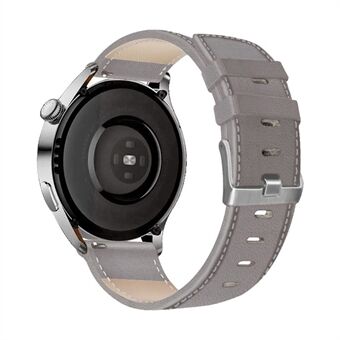 För HUAWEI Watch GT3 / Samsung Galaxy Watch 46mm / Gear S3 Classic Leather Watch Band 22mm Universal Watch Arm with Spänne