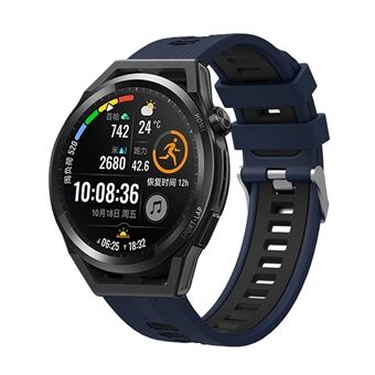 För Huawei Watch GT 3 (46 mm) Dual Color 22 mm Silikon klocka Armbandsbyte