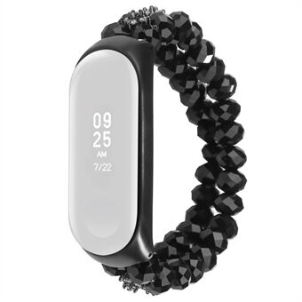För Xiaomi Mi Band 3/4 Crystal Beads Ersättningsarmband Armband Smart Watch Armband