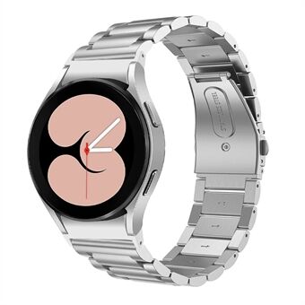 För Samsung Galaxy Watch4 Active 40 mm / 44 mm / Watch4 Classic 42 mm / 46 mm Ersättningsarmband för Smartwatch 3 pärlor i rostfritt Steel - Silver