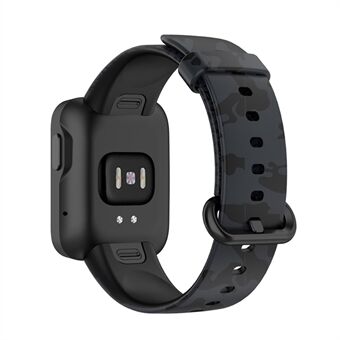 För Xiaomi Redmi Watch 2 / Horloge 2 Mönstertryckt silikon klockarmband 21,6 mm Quick Release klockband med spänne för 5,5-8,7" handled