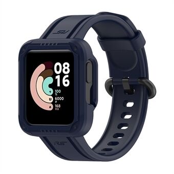 For Xiaomi Redmi Watch/Redmi Watch 2/Mi Watch Lite/Mi Watch Lite 2 Smart Watch Strap Soft Silicone Wrist Band with Watch Case