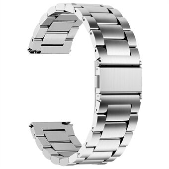 JLT för GarminMove 3S / Garmin Vivomove 3S / Active S Watch Band Replacement 18mm tre pärlor Rostfritt Steel handledsrem