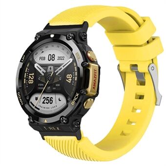 För Huami Amazfit T-Rex 2 Twill Design Justerbart silikon klockband Smart Watch Ersättningsrem