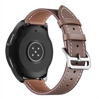 För Samsung Galaxy Watch 5 40 mm / 44 mm / Watch 5 Pro 45 mm klockband Texturerat äkta läder ersättningsrem