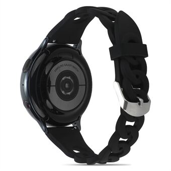 För Samsung Galaxy Watch 5 40 mm / 44 mm / Watch 5 Pro 45 mm / Watch4 40 mm / 44 mm / Watch4 Classic 42 mm Circle Design Watch Arm Sports Silikon Watch Band Replacement