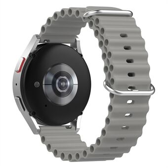 För Xiaomi Watch S1 Active / S1 Pro / Watch Color / Samsung Galaxy Watch 3 45 mm Silikon Ocean Strap 22 mm Sport Watch Band med justerbar spännslinga