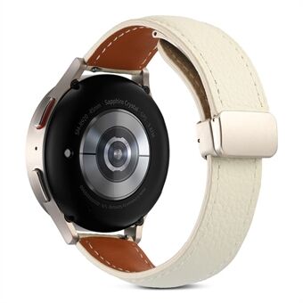 För Realme Watch 3 / Huami Amazfit GTR 4 / GTR 4 Pro Quick Release klockband Texturerat äkta läder 22 mm klockarmband med hopfällbart spänne