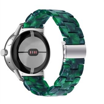 För Google Pixel Watch Quick Release Resin Watch Band Ersättningspolerat 20 mm klockarmband