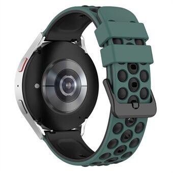 22 mm Smart klockarmband för Huawei Watch Buds / GT2 / GT / GT2 Pro / Garmin Vivoactive 4 / Forerunner 255, dubbelfärgad Universal silikonarmband