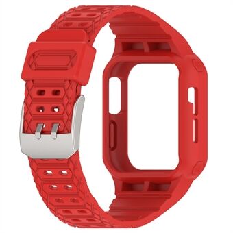 TPE klockarmband för Apple Watch Ultra 49 mm inbyggt klockband med fodral