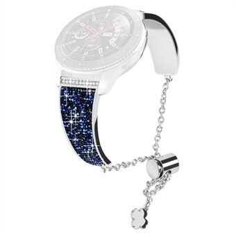 Chain Watch Band för Garmin Venu 2 / Forerunner 265 / 255 , Rhinestone Decor 22 mm metallarmbandsrem
