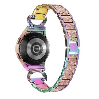 Band i rostfritt Steel för Samsung Galaxy Watch4 40 mm 44 mm / Watch4 Classic 42 mm 46 mm , 3-pärlor Rhinestone Dekor Klockarmband med anslutning - Multi