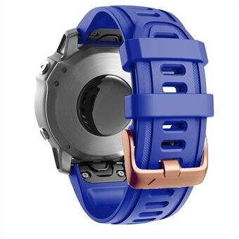 Klockband för Garmin Fenix ​​​​7S / 6S Pro / 5S Plus / Instinct 2S , 20 mm silikonrem med roséguldspänne