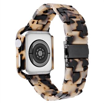 För Apple Watch Series 7/8 41 mm ersättningsklockarmband Resin klockbandset med klockfodral
