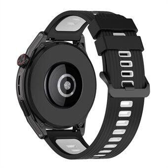Klockband för Huawei Watch GT / GT 3 46 mm / Watch 4 / Samsung Galaxy Watch 46 mm / Garmin Forerunner 265 / Vivoactive 4 Silikonrandigt texturband