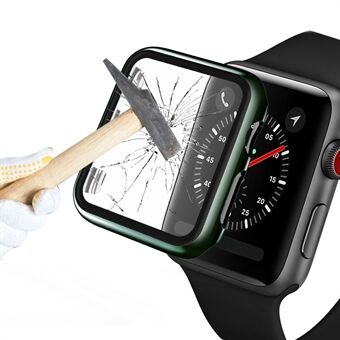 Plating Frame PC + Tempered Glass Watch Shell för Apple Watch SE / Series 6/5/4 44mm
