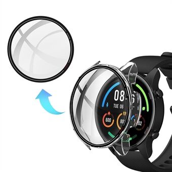 PC Smart Watch-skyddsfodral med härdat glas skärmskyddfilm för Xiaomi Mi Watch Color
