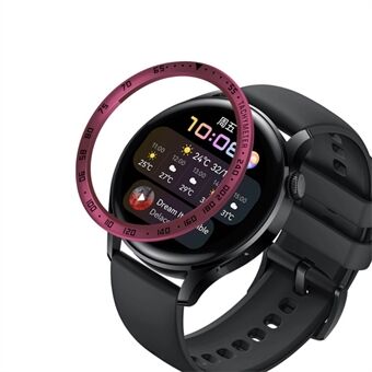 Speed Scale Design Rostfritt Steel Watch Bezel Protective Ring Cover för Huawei Watch 3