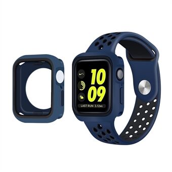 Tvåfärgad anti-dropp mjuk TPU Smart Watch-fodral Skyddsfodral för Apple Watch Series 7 41 mm