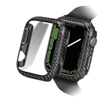 Carbon Fiber Hard PC Smart Watch Skyddsfodral för Apple Watch Series 7 41mm