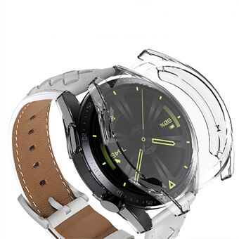 För Huawei Watch GT 3 46 mm Clear Full Cover Mjuk TPU Elektropläterad klocka Skyddsfodral