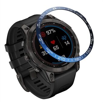 For Garmin Fenix 7 Sporty Scale Design Stainless Steel Watch Bezel Protective Ring