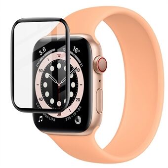Scratch Reptåligt Organic Glass Black- Edge Watch Screen Protector Film för Apple Watch SE 40mm / Series 6 40mm