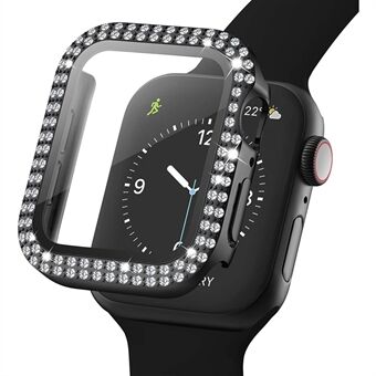 Skärmskydd i härdat glas Smart Watch-fodral med strassdekor för Apple Watch Series SE / 6/5/4 40 mm