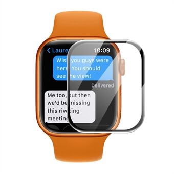ENKAY Heltäckande Hellim Anti- Scratch HD Böjd Varmböjning Skärmskydd i härdat glas för Apple Watch Series 7 41mm