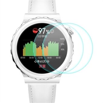 ENKAY 2st / Set för Huawei Watch GT 3 Pro 43 mm Anti- Scratch Smart Watch Skärmskydd 0,2 mm 9H Hög Aluminium-kiselglas HD-härdat glasfilm