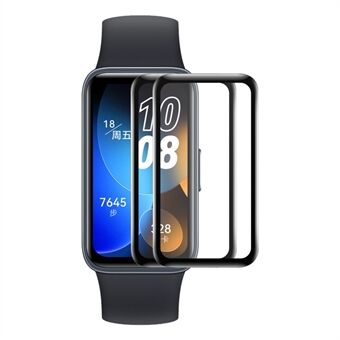 ENKAY HAT- Prince 2st / Set för Huawei Band 8 Watch Screen Protector Soft PC Edge+PMMA 3D Curved Hel Cover Film