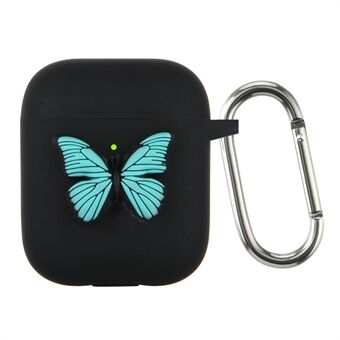 Butterfly Decor Silicone Protective Case Headsets Accessories for Apple AirPods with Charging Case (2019)(2016) / Apple AirPods with Wireless Charging Case (2019)