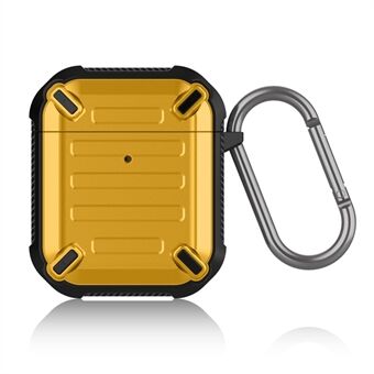 TPU + PC Stötsäkra hörlurar Skyddsfodral Cover Box för Apple AirPods med trådlös laddningsfodral (2019) / Apple AirPods med laddningsfodral (2019)