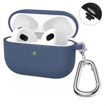 HAT- Prince tjockt silikon stötsäkert skal Trådlöst Bluetooth hörlursskydd med karbinhake för Apple AirPods Pro 3 (2021)