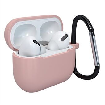 Bluetooth Earphone Protective Case Silicone Cover with Carabiner for Apple AirPods 3