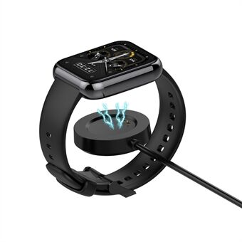 Bärbar Smart Watch-laddare Magnetisk laddningsdocka med 1 m USB-kabel för Realme Watch 2/2 Pro