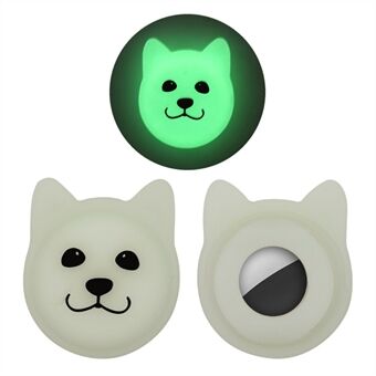 Cut Dog Design Mjuk TPU Pet Locator Skyddsfodral för Apple AirTag