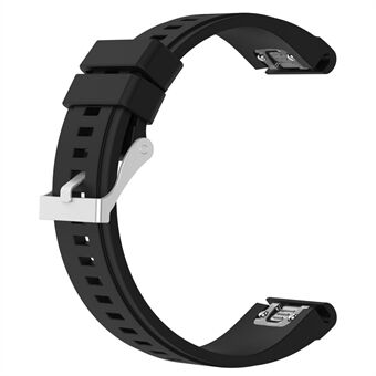 26 mm silikonarmband för Garmin Fenix ​​5X/Fenix ​​3 HR/Quatix 3/D2 mjukt justerbart armband