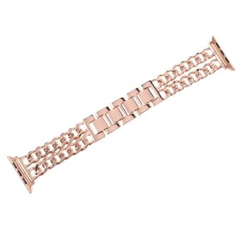 XINCUCO Luxury Metal Cowboy Chain Watch Bands for Apple Watch Series 5 4 44mm / Series 3 2 1 42mm