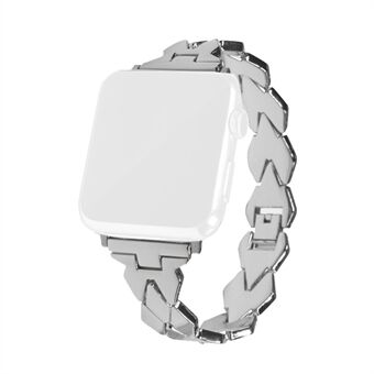 XINCUCO Rhombus Stainless Steel Watch Wrist Strap for Apple Watch Series 5 4 44mm / Series 3 2 1 42mm