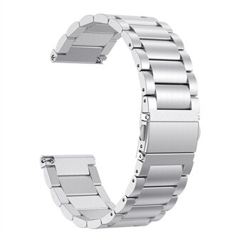 Three Beads Folding Clasp Stainless Steel Watch Band för Fitbit Versa