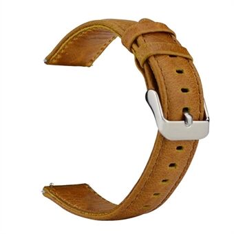 20mm Crazy Horse Genuine Leather Watch Band for Huawei Watch 2