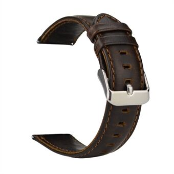 20mm Crazy Horse Genuine Leather Watch Band for Samsung Gear S2 Classic (SM-R732)